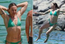 Mel C shows off ripped bikini body with her new husband Chris Dingwall during Ibiza honeymoon