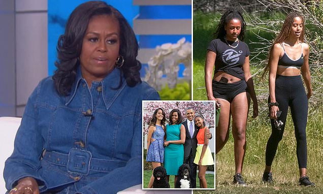 Michelle Obama divides fans with confession about daughters Malia and Sasha 52525252