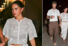Romeo Beckham and Kim Turnbull COZY UP while holding hands on romantic date night in St Tropez