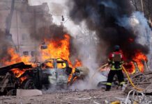 Russia launches devastating ‘DOUBLE-TAP’ strike on Ukrainian shopping centre killing 15 and 130 injured