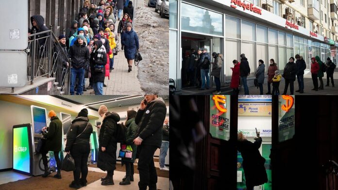 Russians RUSH to banks to pull their billions over fears Putin will raid savings to pay for Ukraine war 265252 (1)