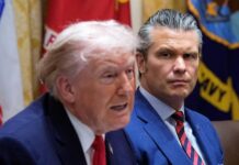 Trump DENIES clash with Pete Hegseth over munition fears and vows to HUNT down ‘leakers’ with jail terms