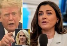 Trump FUMES at reporter who asked about his young blonde aide Natalie Harp who wrote him letters