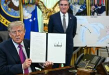 Trump signs order renaming Lake Ontario to Lake America as Canada trade war takes ugly turn