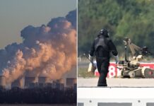 Germany blames Russia for power plant ‘is hit with home-made explosive rockets’