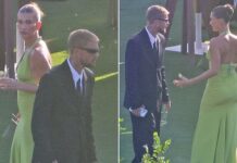 Justin and Hailey Bieber have intense emotional exchange in front of guests at wedding