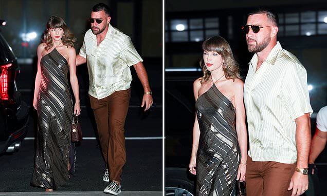 _Taylor Swift and Travis Kelce display their wedding rings during glamorous dinner date 62525252