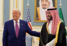 Trump stands with Saudi leader hours after 9/11 widows blasted the kingdom for supporting terrorists: ‘He’s a good friend of mine’