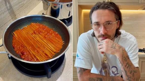 Brooklyn Beckham is completely blasted by fans over his latest pasta cooking video and he REACTS 5241