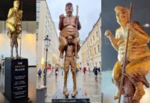 European Parliament unveiled huge naked statue of Donald Trump to risk president’s wrath