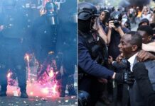 Police clash with students as far-Left mayor at forefront of protests poses with fans