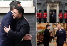 Zelensky meets King Charles and gets hug from UK Prime Minister as Britain show full support amid Trump spat