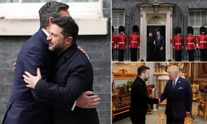 _ Zelensky meets King Charles and gets hug from UK Prime Minister as Britain show full support amid Trump spat 6441
